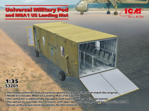 Universal Military Pod and M8A1 US Landing Mat 1:35 ICM 53201