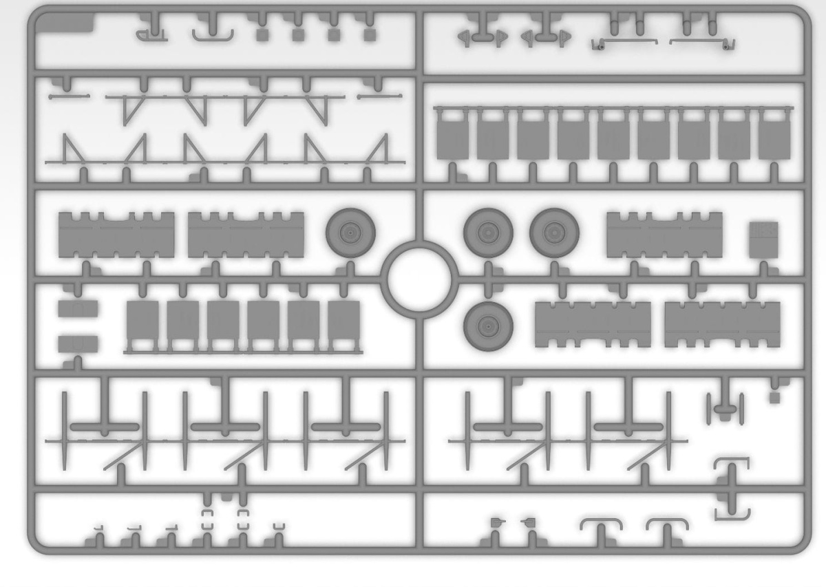 Zdjęcie dodatkowe produktu Universal Military Pod and M8A1 US Landing Mat 1:35 ICM 53201