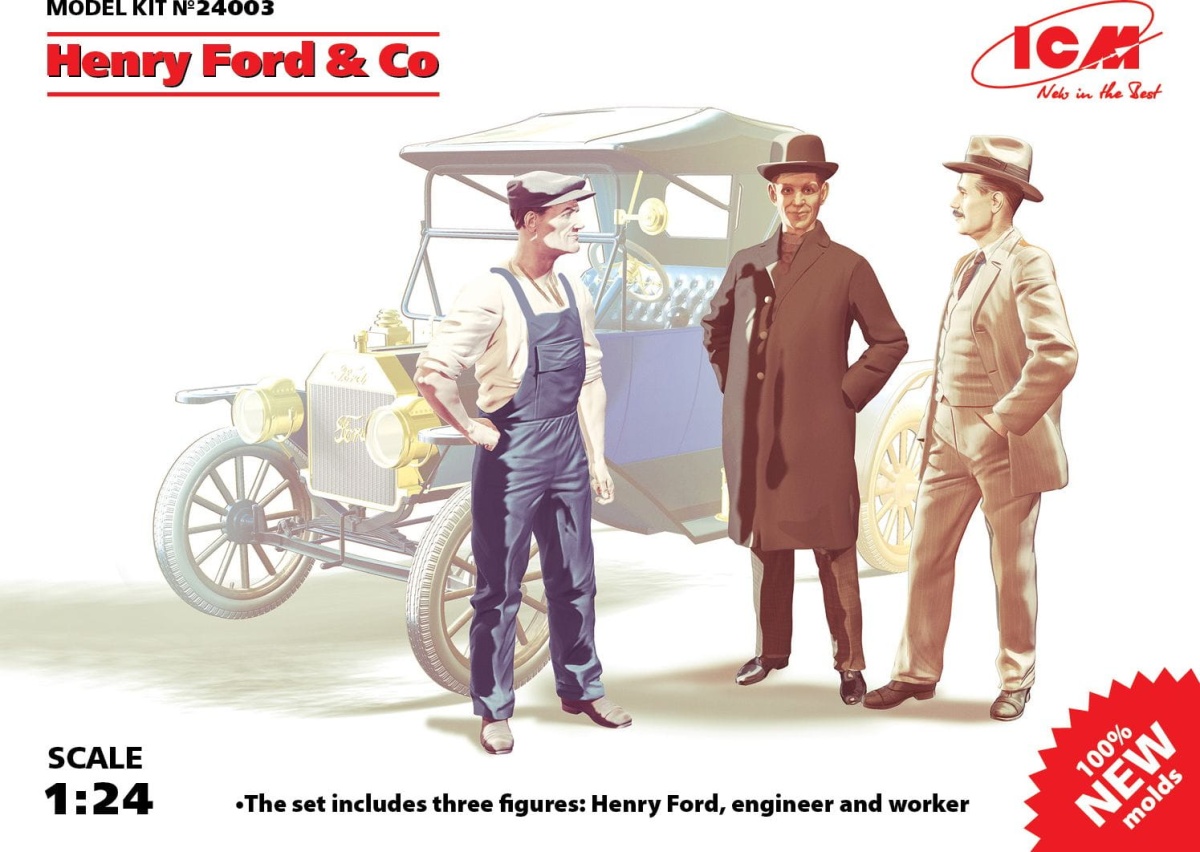 Zdjęcie główne produktu Henry Ford and Co 1:24 ICM 24003