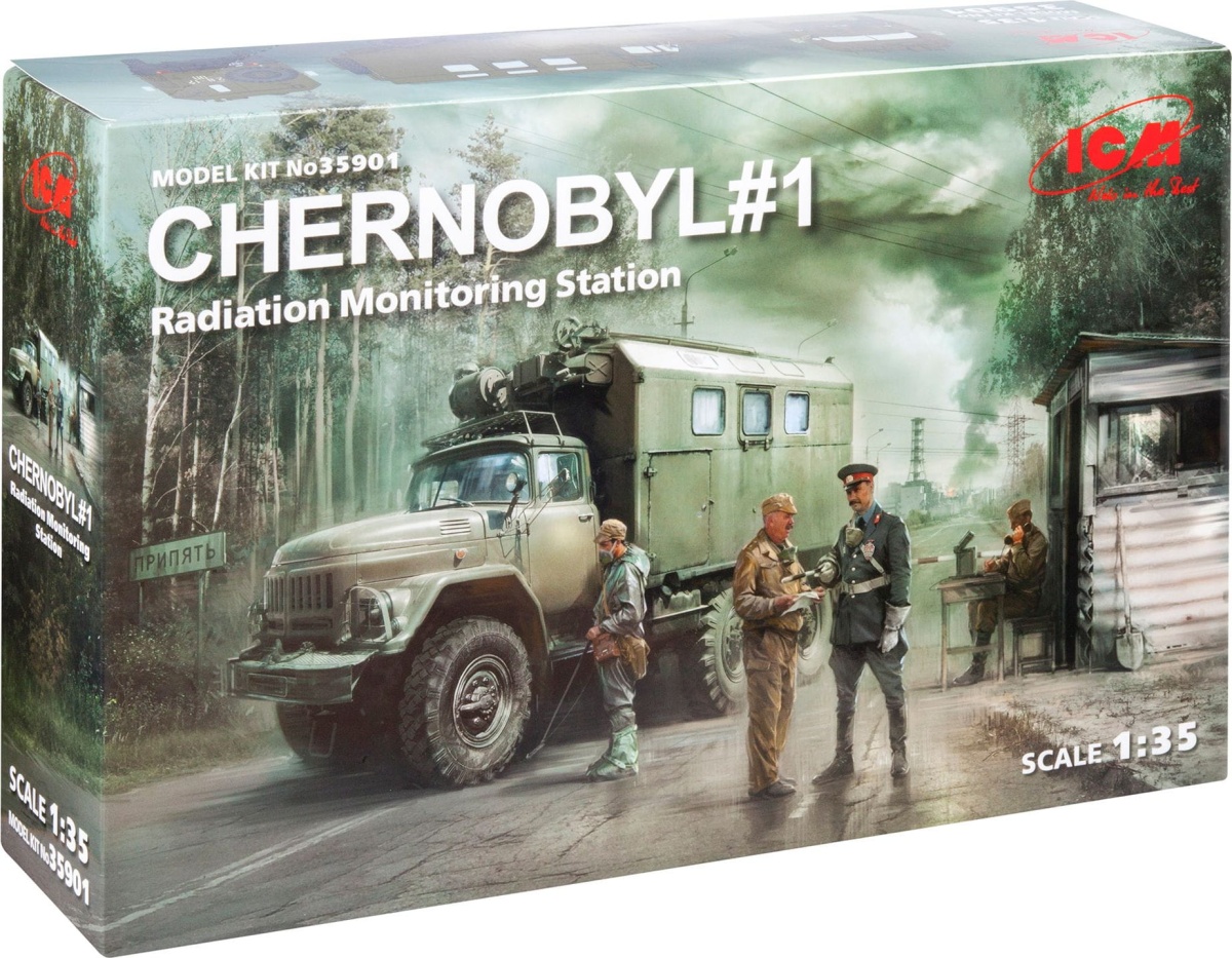 Zdjęcie dodatkowe produktu Czarnobyl Stacja Monitorowania Promieniowania 1:35 ICM 35901