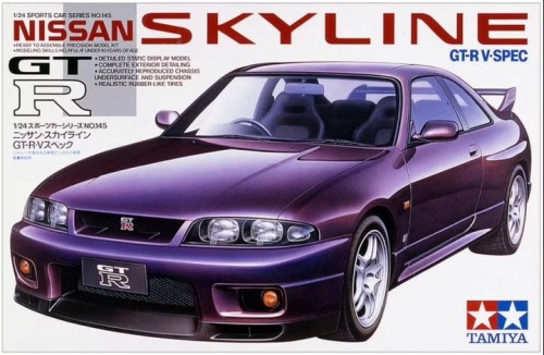 Nissan Skyline R33 GT-R V-Spec 1:24 Tamiya 24145