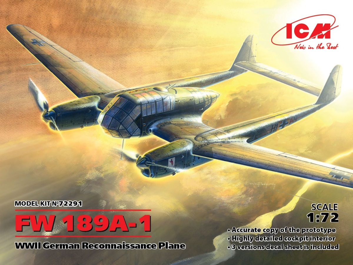 Zdjęcie główne produktu FW 189A-1 1:72 ICM 72291