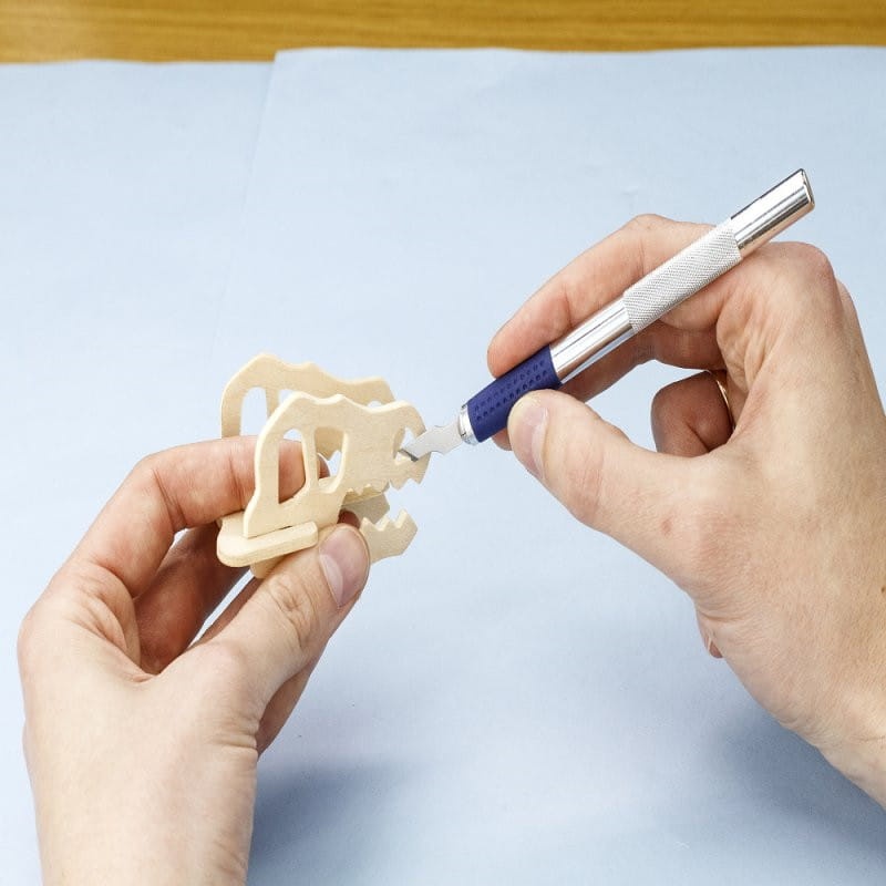 Zdjęcie dodatkowe produktu Nóż modelarski (skalpel) z miękkim uchwytem Modelcraft typ #1 Shesto PKN4301