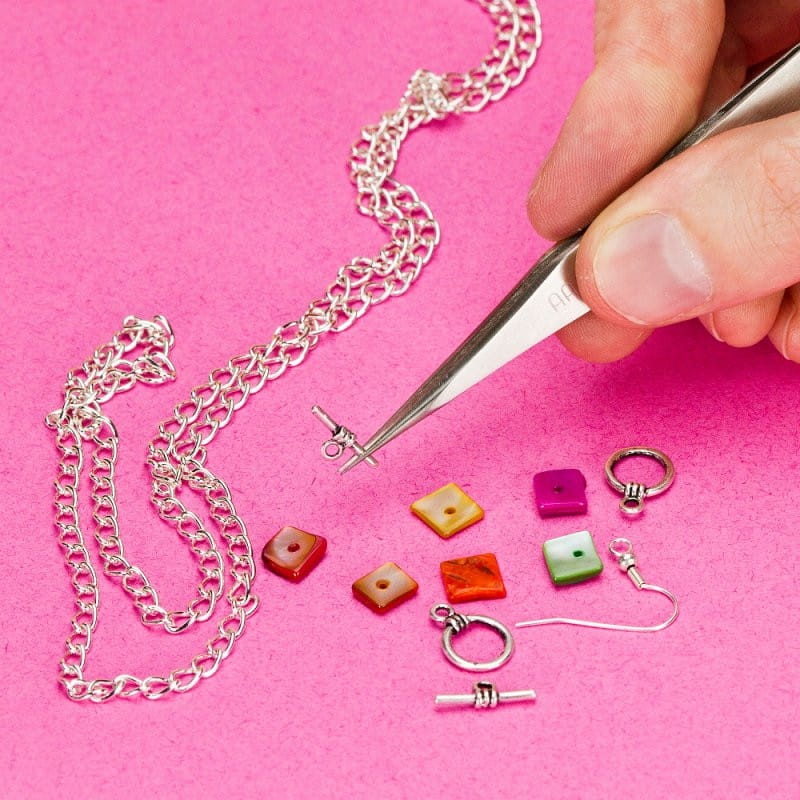 Zdjęcie dodatkowe produktu Pęseta precyzyjna ze stali nierdzewnej (115mm) Modelcraft Shesto PTW2185-AA