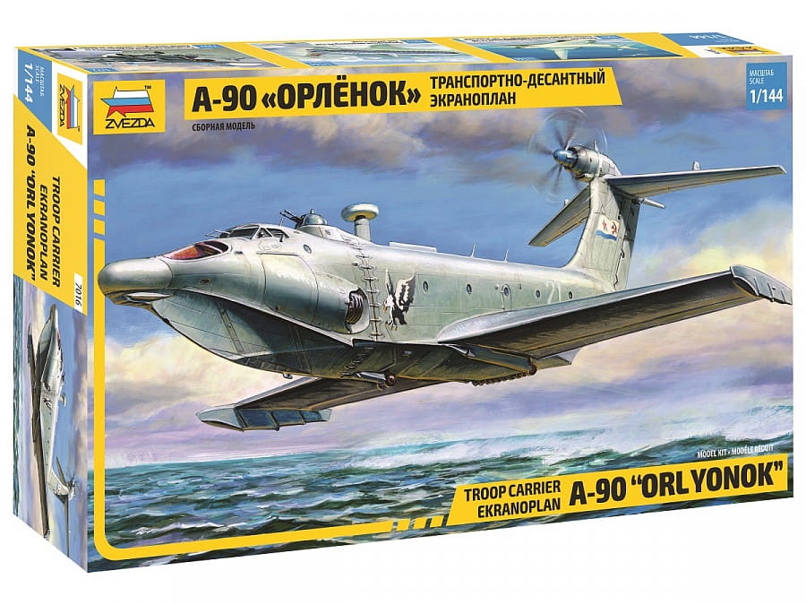 Zdjęcie główne produktu A-90 Orlyonok Troop Carrier Ekranoplan 1:144 Zvezda 7016