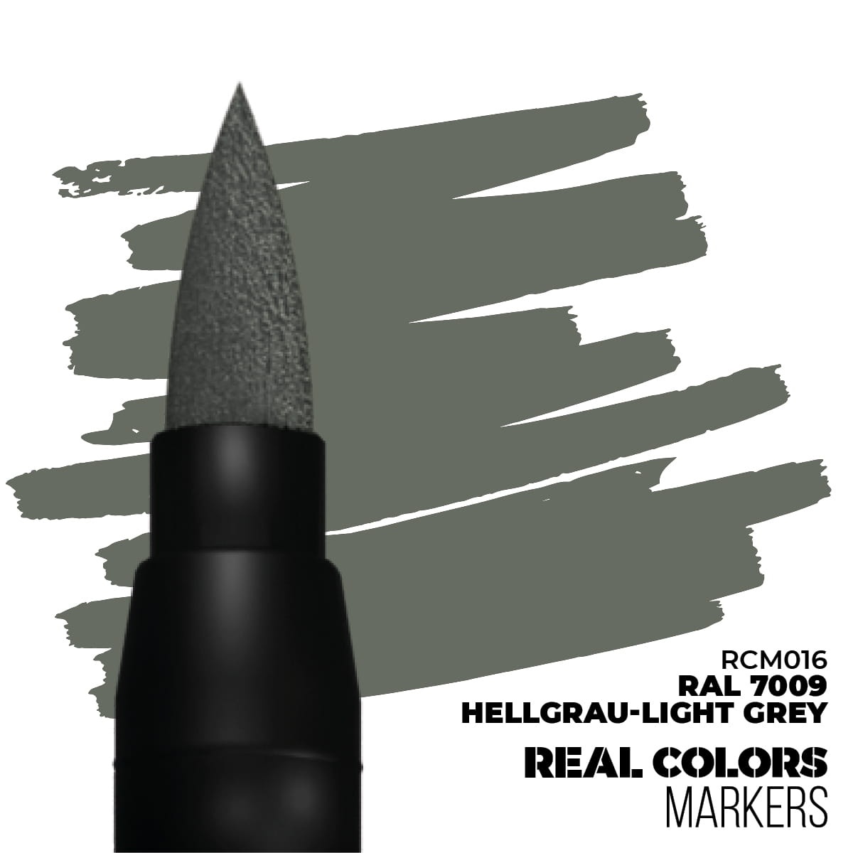 Zdjęcie dodatkowe produktu Light Grey (Hellgrau) RAL7009 Real Color Marker AK Interactive RCM016