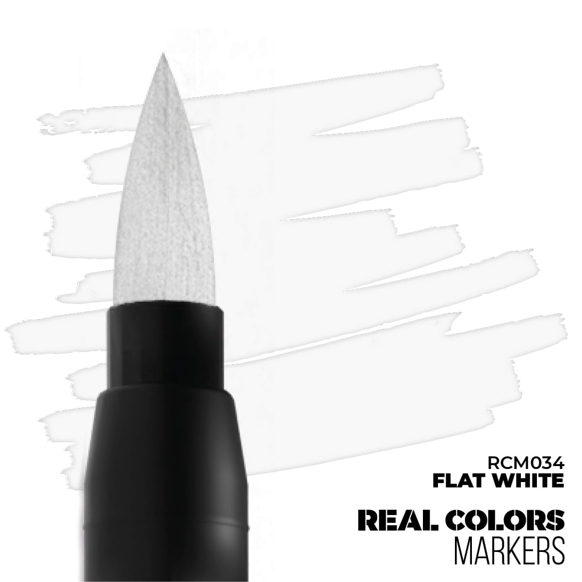 Zdjęcie dodatkowe produktu Flat White Real Color Marker AK Interactive RCM034