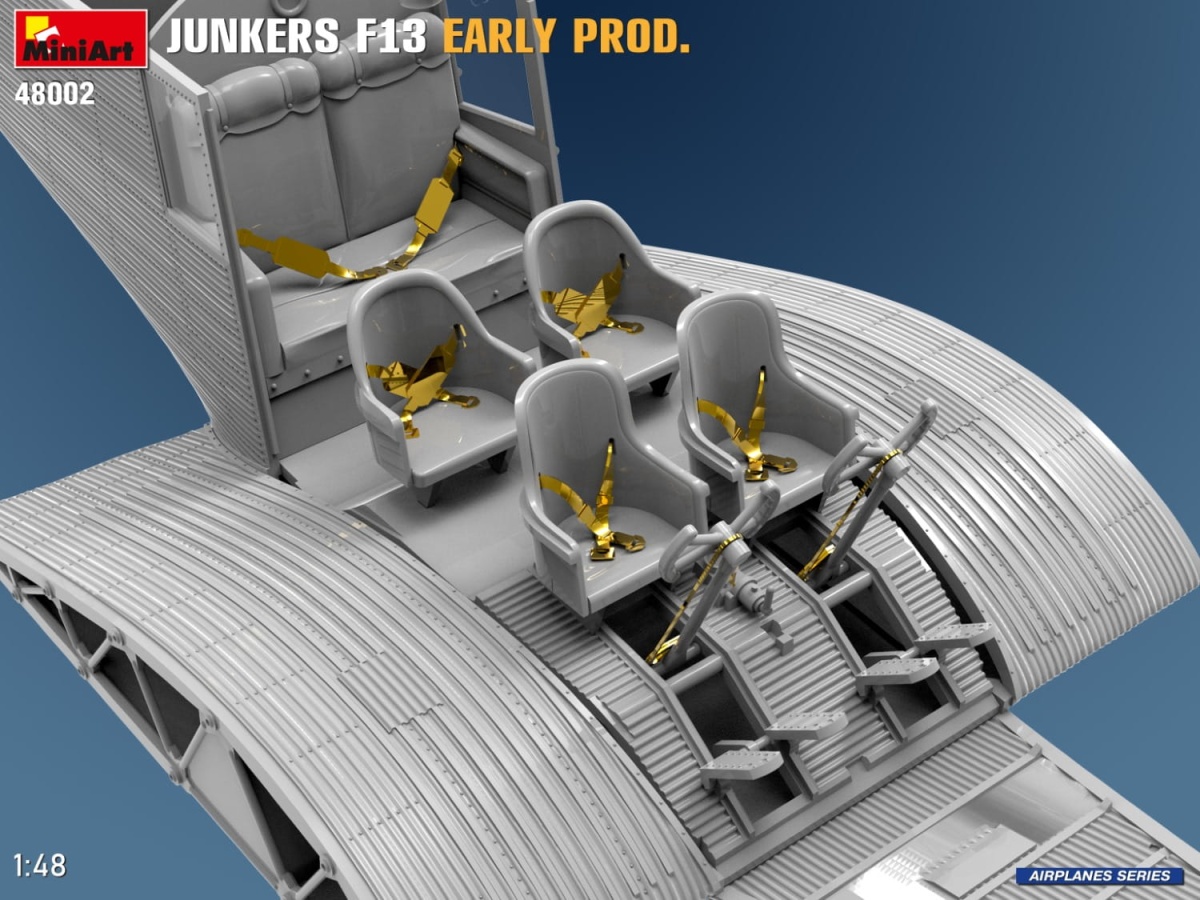 Zdjęcie dodatkowe produktu Junkers F13. Wczesna Produkcja 1:48 MiniArt 48002