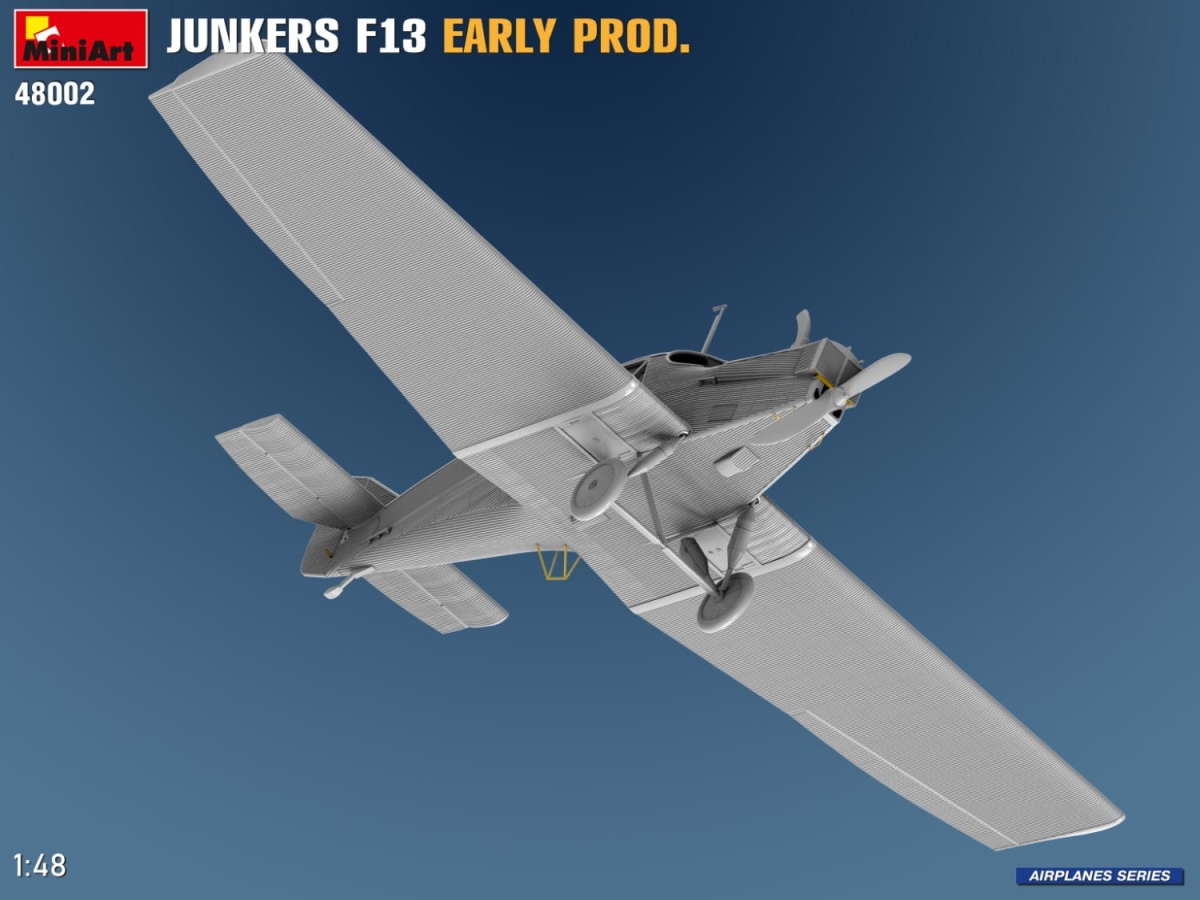 Zdjęcie dodatkowe produktu Junkers F13. Wczesna Produkcja 1:48 MiniArt 48002
