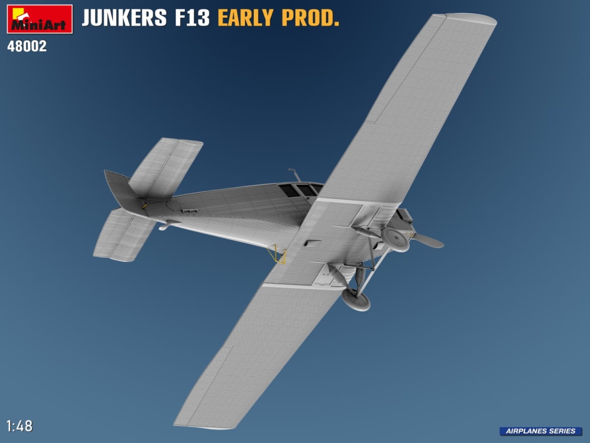 Zdjęcie dodatkowe produktu Junkers F13. Wczesna Produkcja 1:48 MiniArt 48002