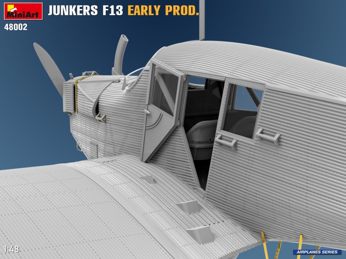 Zdjęcie dodatkowe produktu Junkers F13. Wczesna Produkcja 1:48 MiniArt 48002