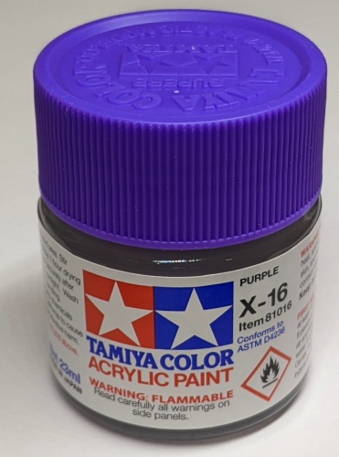 Tamiya 81016 X-16 Purple Farba 23ml X16 Acrylic