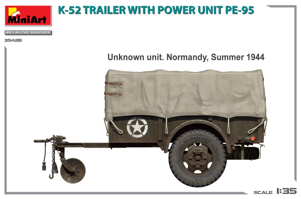 Zdjęcie dodatkowe produktu Przyczepa K-52 Z Agregatem Pe-95 1:35 MiniArt 35426