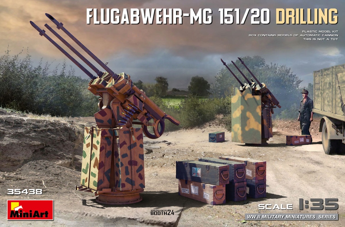 Zdjęcie główne produktu Flugabwehr-MG 151/20 Drilling 1:35 MiniArt 35438
