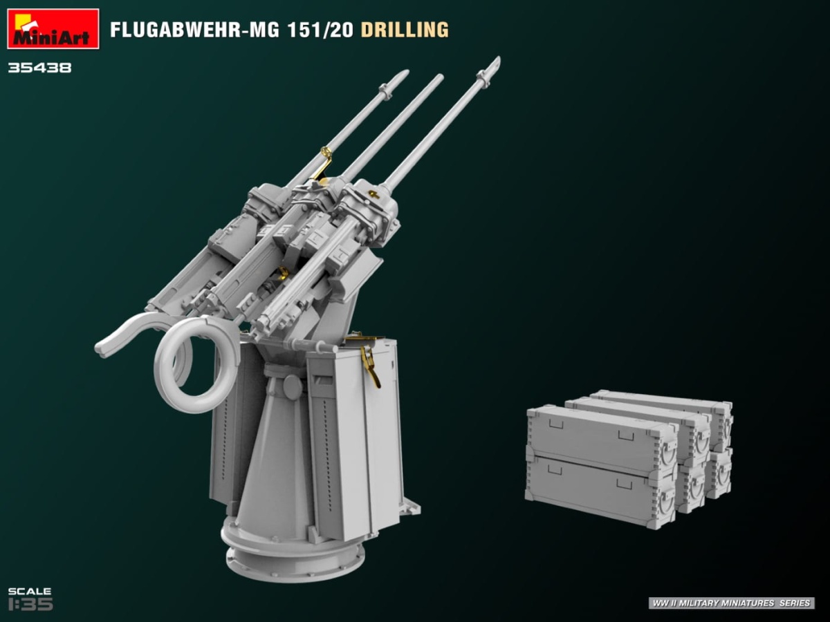 Zdjęcie dodatkowe produktu Flugabwehr-MG 151/20 Drilling 1:35 MiniArt 35438