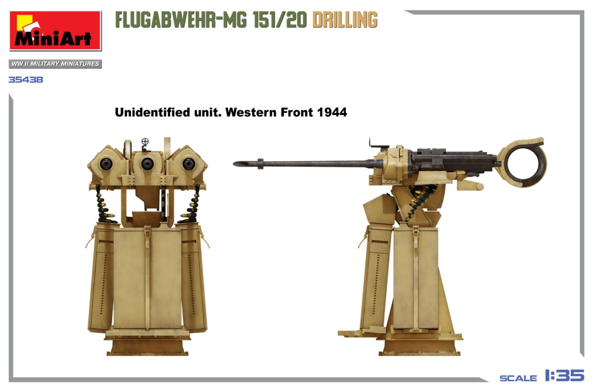 Zdjęcie dodatkowe produktu Flugabwehr-MG 151/20 Drilling 1:35 MiniArt 35438
