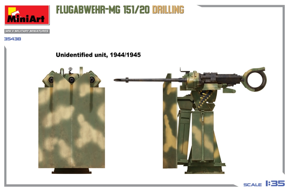 Zdjęcie dodatkowe produktu Flugabwehr-MG 151/20 Drilling 1:35 MiniArt 35438