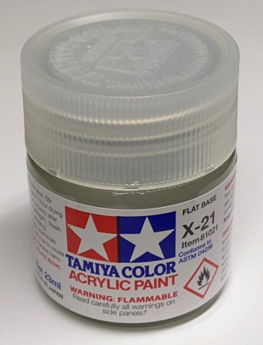 Tamiya 81021 X-21 Flat Base Farba 23ml X21 Acrylic