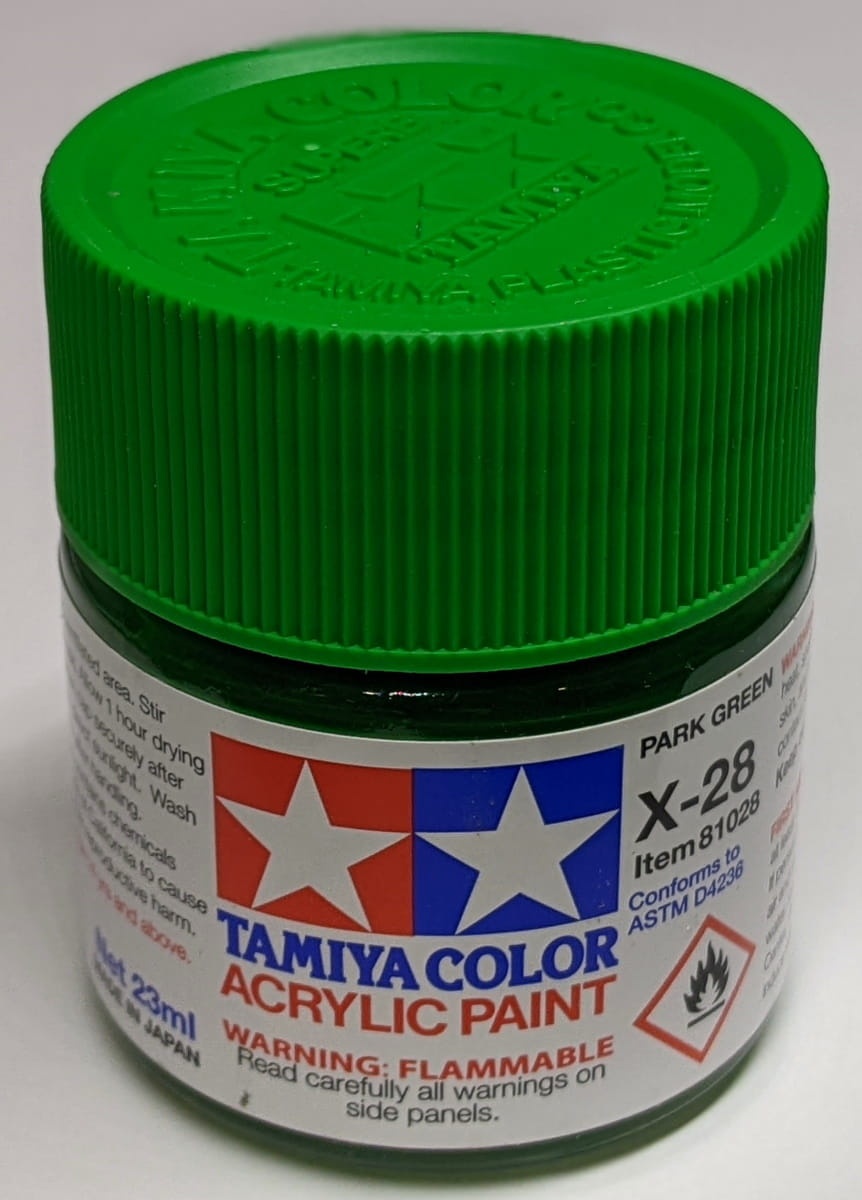 Zdjęcie główne produktu Tamiya 81028 X-28 Park Green Farba 23ml X28 Acrylic