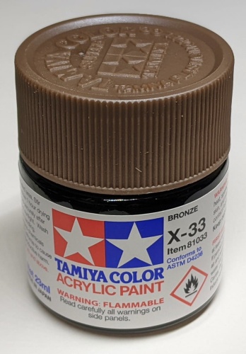 Tamiya 81033 X-33 Bronze Farba 23ml X33 Acrylic
