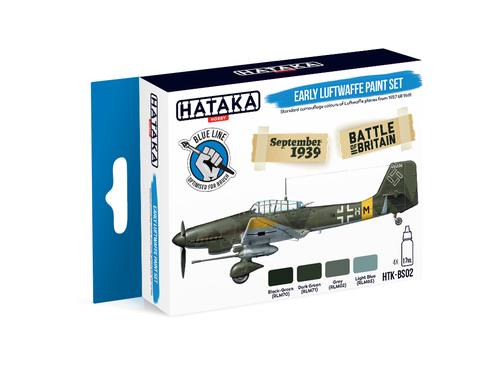 Zdjęcie główne produktu Zestaw farb Early Luftwaffe Hataka BS02