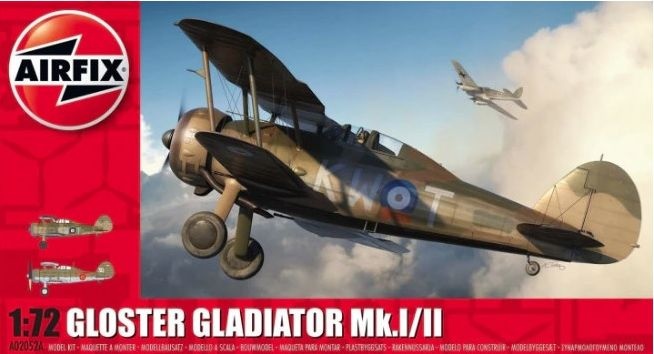 Zdjęcie główne produktu Gloster Gladiator Mk.I/II 1:72 Airfix A02052A