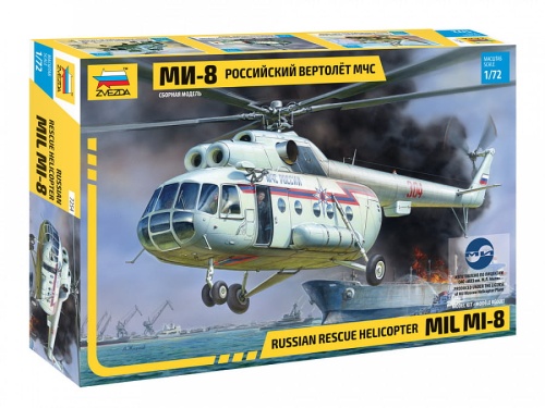Mil Mi-8 Rosyjski śmigłowiec 1:72 Zvezda 7254