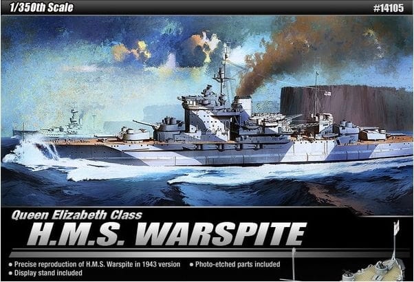 Zdjęcie główne produktu HMS Warspite 1942 1:350 Academy 14105