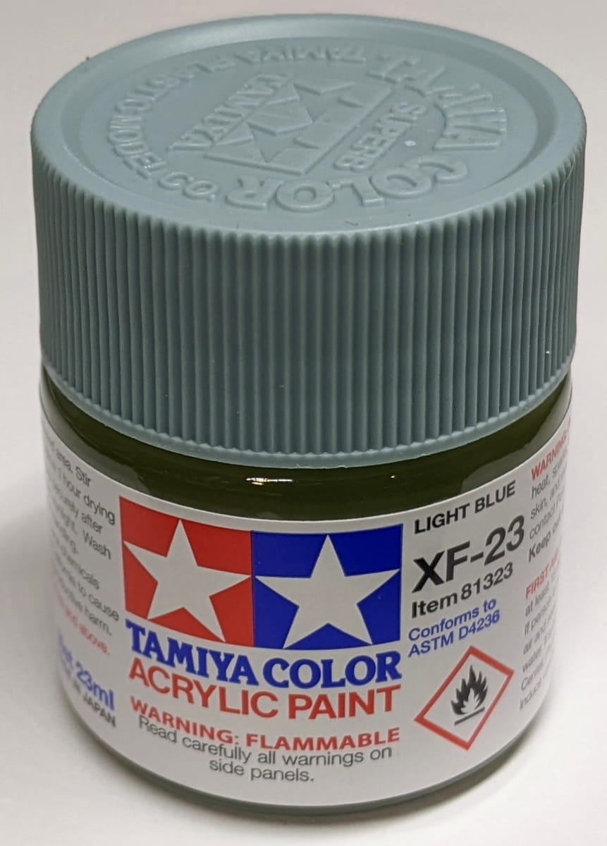 Zdjęcie dodatkowe produktu Tamiya 81323 XF-23 Light Blue Farba 23ml XF23 Acrylic