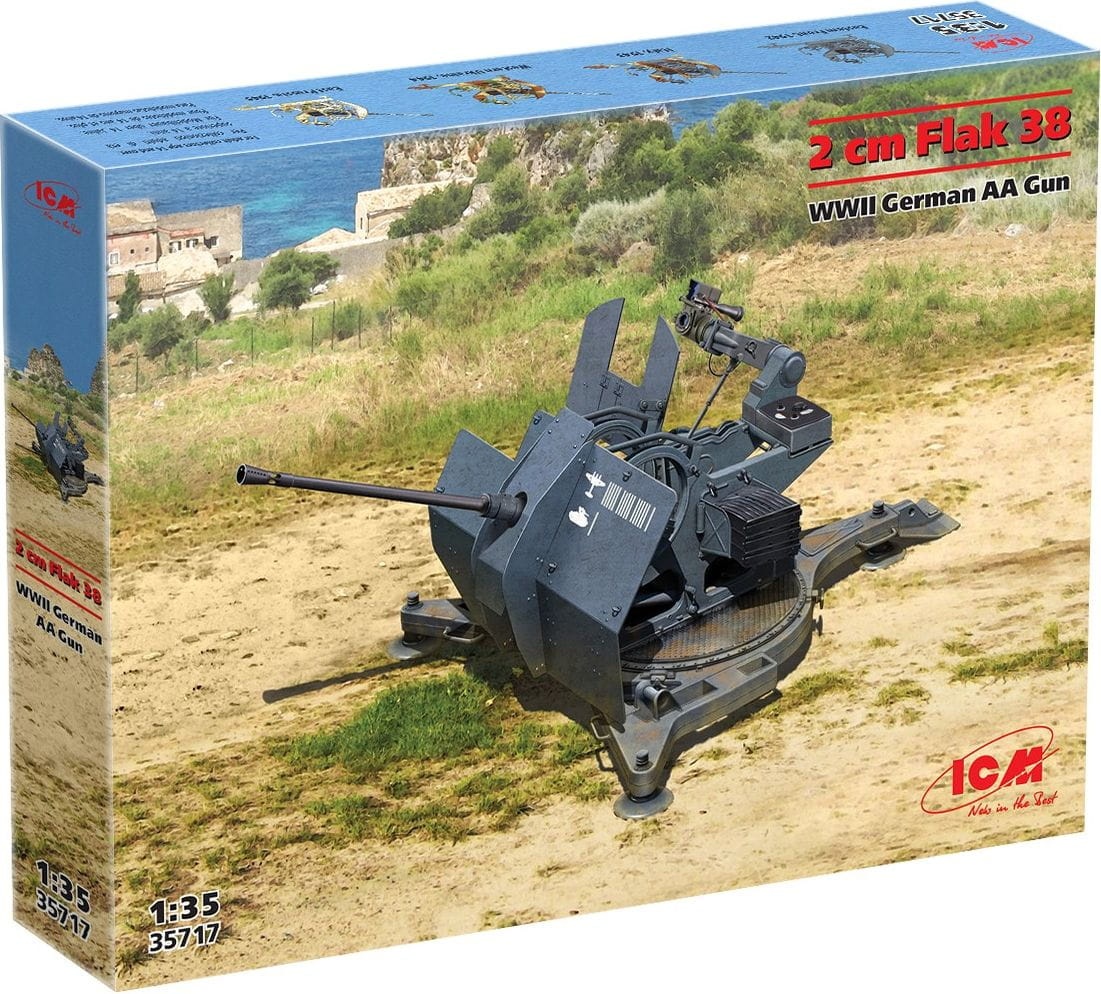 Zdjęcie dodatkowe produktu Flak 38 1:35 ICM 35717