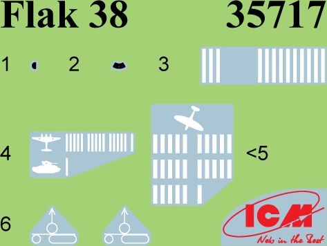 Zdjęcie dodatkowe produktu Flak 38 1:35 ICM 35717