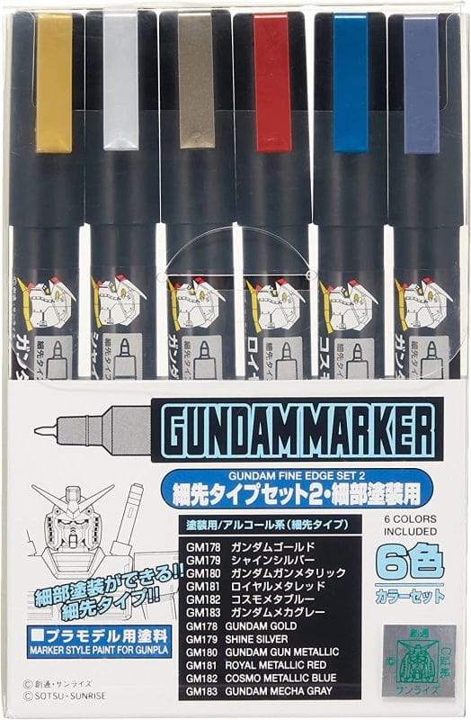 Zdjęcie główne produktu Gundam Marker Fine Edge Set 2 Mr. Hobby GMS126