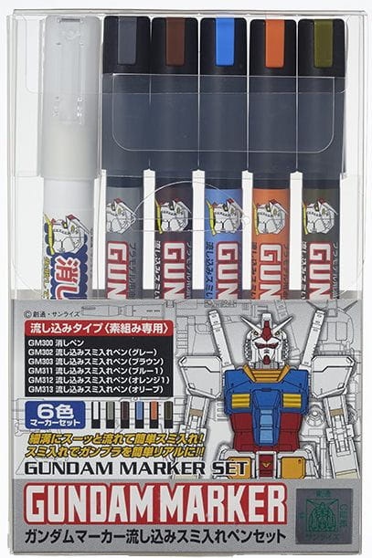 Zdjęcie główne produktu Gundam Marker Pouring Inking Set Mr. Hobby GMS122