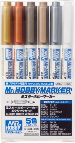 Zestaw markerów metalicznych Mr. Hobby CMS01