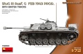 Zdjęcie główne produktu Stug III Ausf. G Feb 1943 Prod. z Zimowymi Gąsienicami 1:72 MiniArt 72103