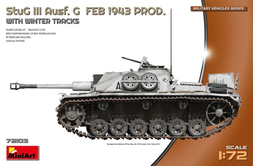 Stug III Ausf. G Feb 1943 Prod. z Zimowymi Gąsienicami 1:72 MiniArt 72103