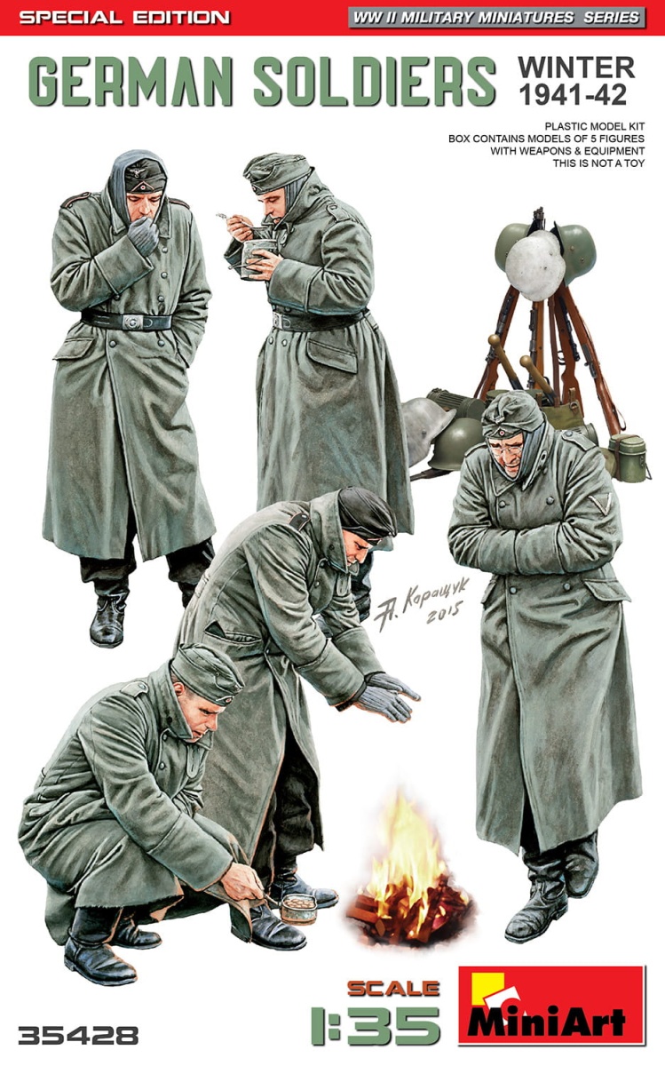Zdjęcie główne produktu Niemieccy żołnierze. Zima 1941-42. Wydanie Specjalne 1:35 MiniArt 35428