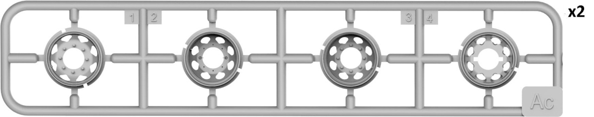 Zdjęcie dodatkowe produktu Niemiecka Ciężarówka 3t Cargo Truck 3,6-36s Mid Prod. Typ Pmq600 1:35 MiniArt 35449