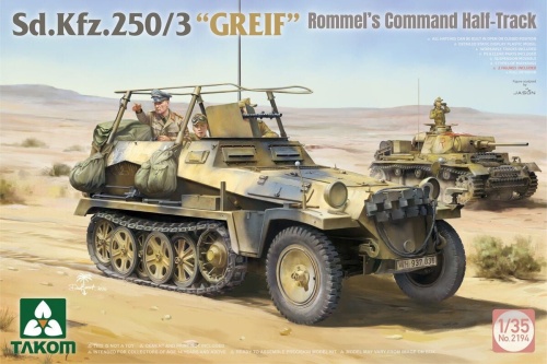 Sd.Kfz.250/3 GREIF Rommel’s Command Half-Track 1:35 Takom 2194