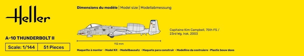 Zdjęcie dodatkowe produktu A-10 Thunderbolt II 1:144 Heller 79912