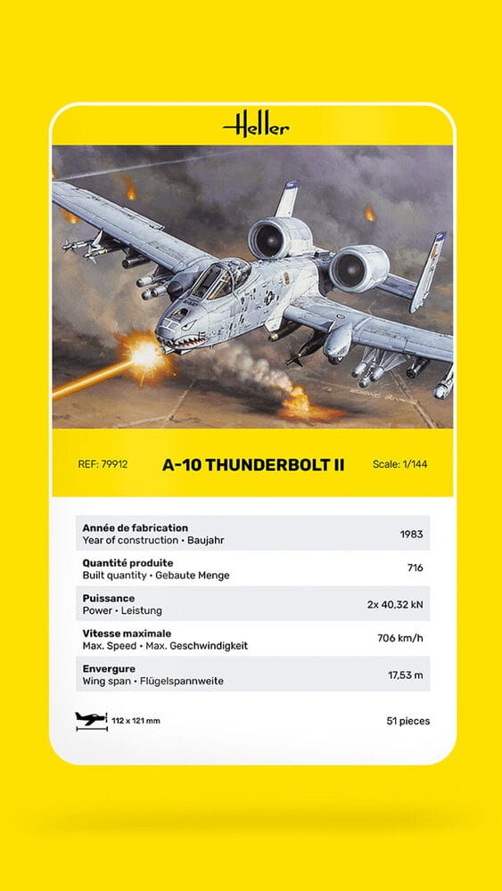 Zdjęcie dodatkowe produktu A-10 Thunderbolt II 1:144 Heller 79912