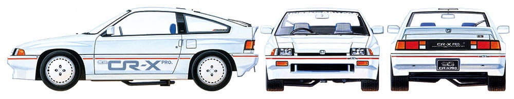 Zdjęcie dodatkowe produktu Honda CR-X PRO BALLADE SPORTS MUGEN 1:24 Tamiya 24045
