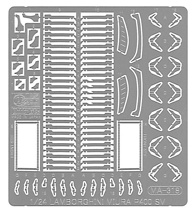 Zdjęcie dodatkowe produktu Lamborghini Miura P400 SV Detail Up Version 1:24 Hasegawa 20439
