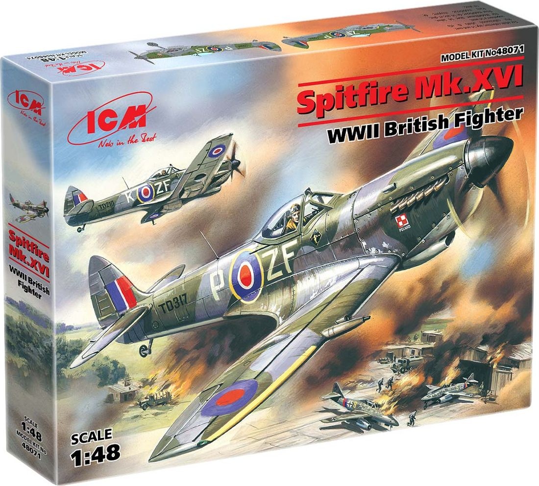 Zdjęcie dodatkowe produktu Spitfire Mk.XVI 1:48 ICM 48071