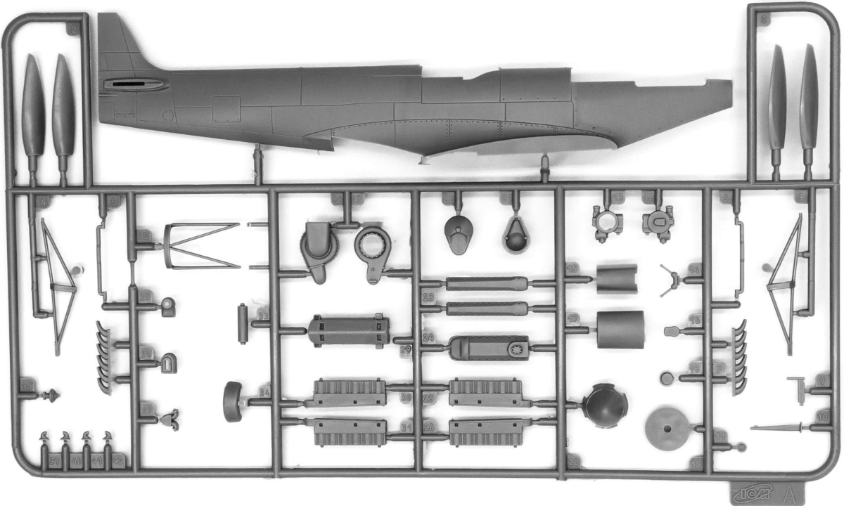 Zdjęcie dodatkowe produktu Spitfire Mk.XVI 1:48 ICM 48071
