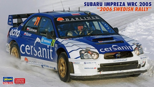 Subaru Impreza WRC CERSANIT 2006 Swedish Rally 1:24 Hasegawa 20707