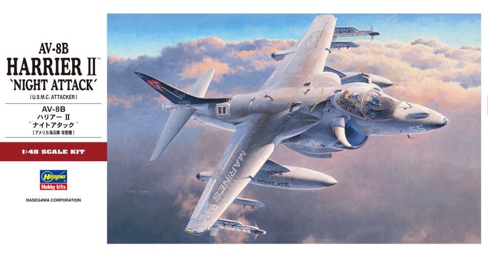 Zdjęcie główne produktu McDonnell Douglas AV-8B Harrier II Night Attack 1:48 Hasegawa PT34