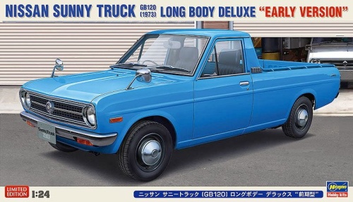 Nissan Sunny Truck 1973 (GB120) Long Body Deluxe Early Version 1:24 Hasegawa 20267