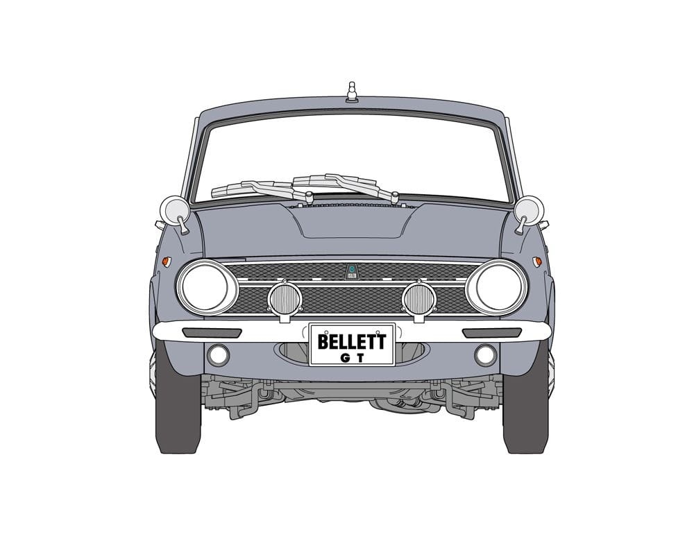 Zdjęcie dodatkowe produktu Isuzu Bellett 1600GT (1966) 1:24 Hasegawa 20701
