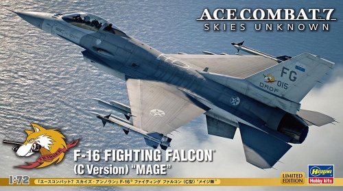 Ace Combat 7 Skies Unknown F-16 Fighting Falcon (C Version) Mage 1:72 Hasegawa SP610